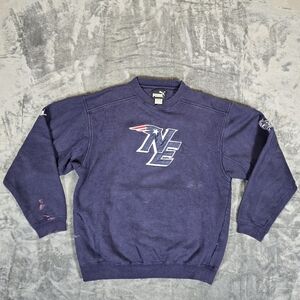 Vintage Puma NFL New England Patriots Sweatshirt Size Medium